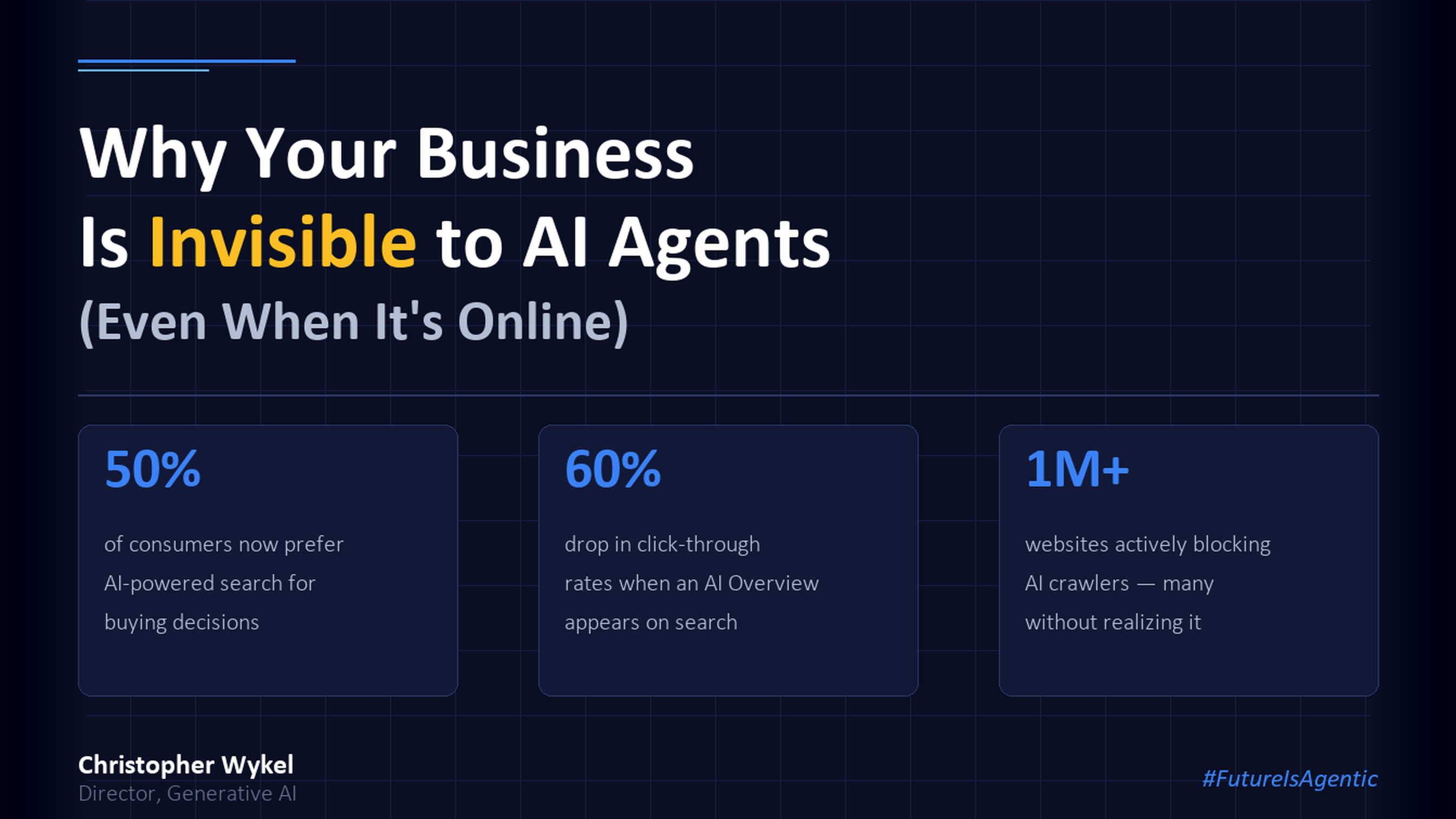 Cover for Why Your Business Is Invisible to AI Agents